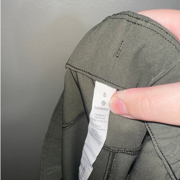 Lululemon On The Fly Jogger Pants Dark Olive Green Size 8 - Picture 4 of 8